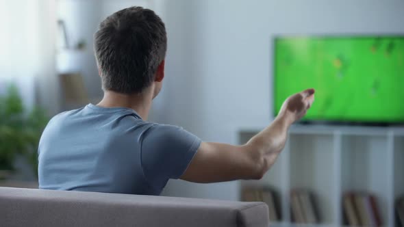 Man Upset by Poor Quality Digital Television, Delay of Football Match Broadcast