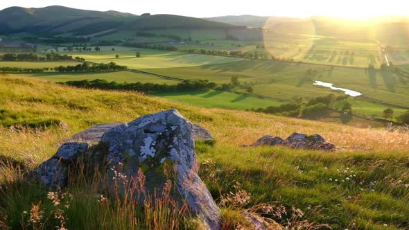 Slow Motion Irish Valley Sunset