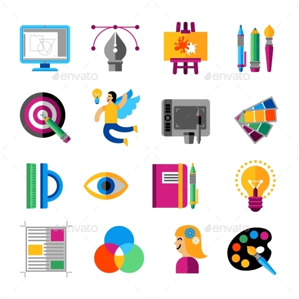 Creative Designer Icons Set