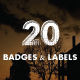 20 Retro Badges & Labels Set - GraphicRiver Item for Sale
