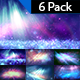 Nice Galaxy Light Rays Backgrounds-6 Pack - VideoHive Item for Sale