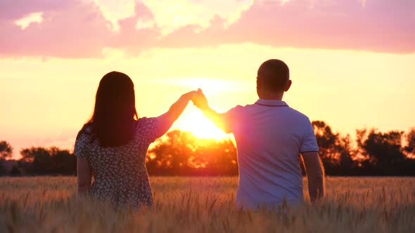 The Silhouette of a Man and a Woman