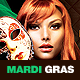 Mardi Gras Party Flyer v.4 - GraphicRiver Item for Sale