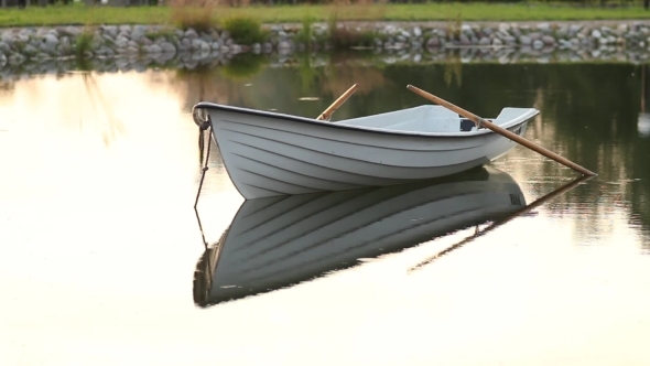 Boat On The Calm Lake