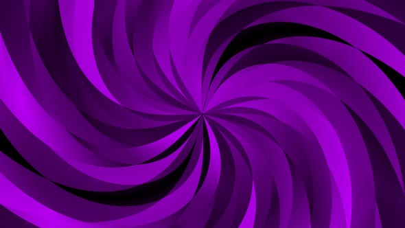 Purple Color Background Twirl Flower Pattern Animation