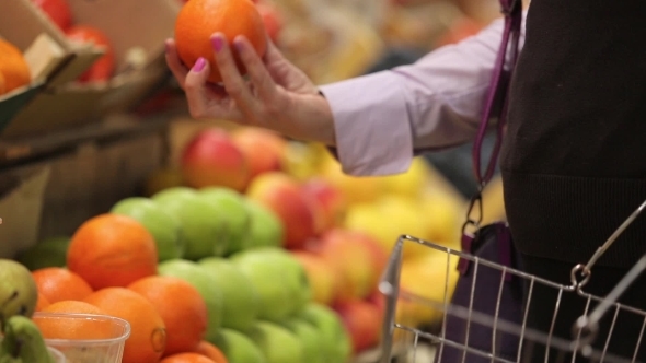 Choice Fruits At Market