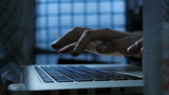 Ceo Working at Night in Office