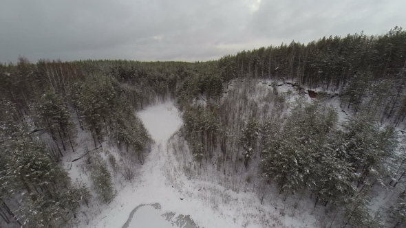 Aerial Winter Wonderland Black Forest