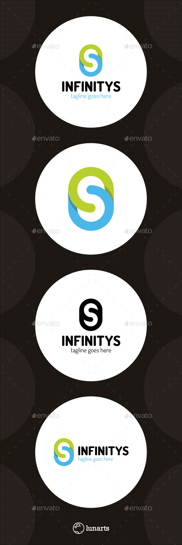 Infinity Line Logo - Letter S