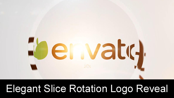 Elegant Slice Rotation Logo Reveal