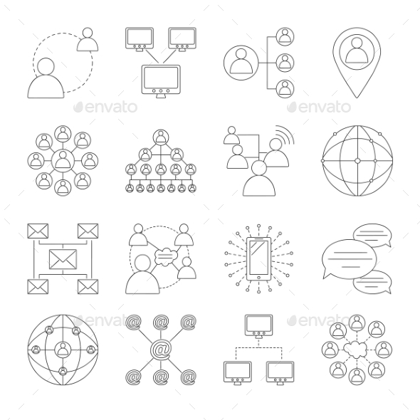 Communication Icons Set