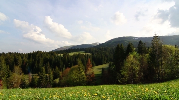 Fantastic Mountain Landscape. Carpathian, Ukraine.