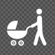 Stick Figure Man With Baby Cart - VideoHive Item for Sale
