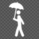 Stick Figure With Umbrella - VideoHive Item for Sale