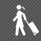 Stick Figure Woman Traveling - VideoHive Item for Sale