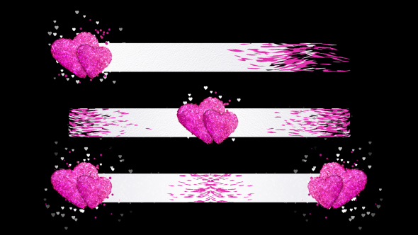 Lower Third Heart Particles