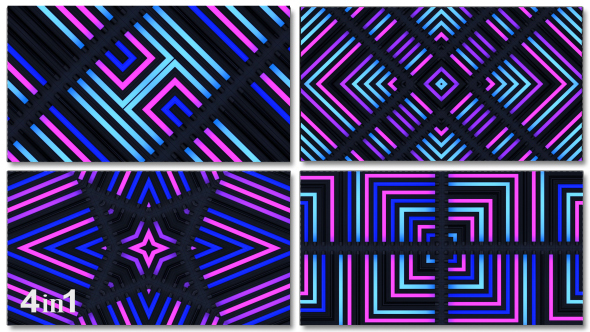 Light Colorful Flashing Kaleidoscope (4-Pack) alt