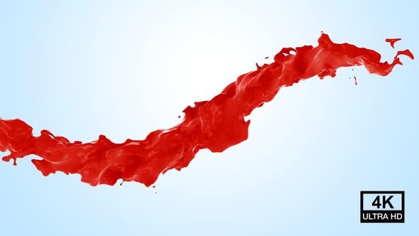 Red Color Flow 4K alt