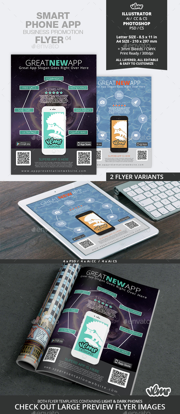 Smart Phone App Business Promotion Flyer 04