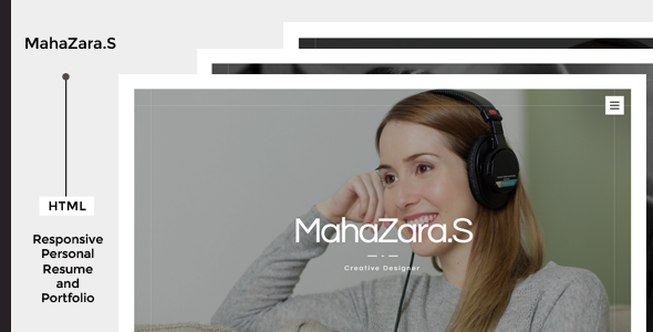 MahaZara.S HTML Personal Resume and Portfolio