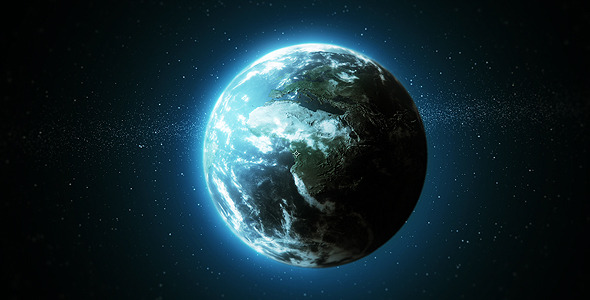 Videos: Black Blue Cloud Earth Globe Green Planet Space Space Stars World Zoom