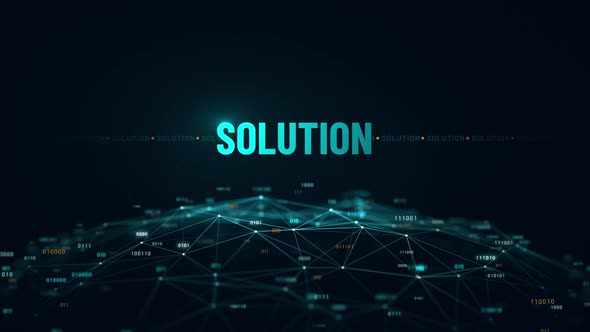 Solution Technology Digital Globe Animation 4K