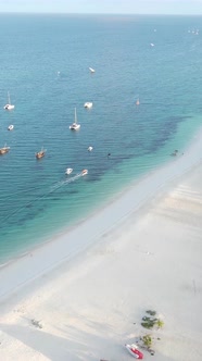 Beach on the Coast of Zanzibar Island Tanzania