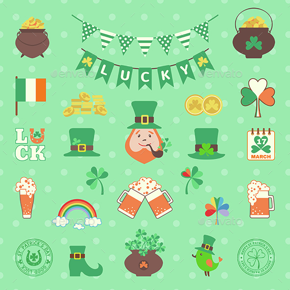 Saint Patrick's Day Icon Set