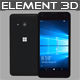 Element3D – Microsoft Lumia 550 Black - 3DOcean Item for Sale