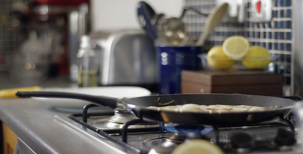 Batter Bubbling in the Pan