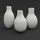 Designer Vase Set - 3DOcean Item for Sale