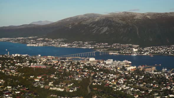 Tromso City Airport Flight Arrival Aerial Plane Window View