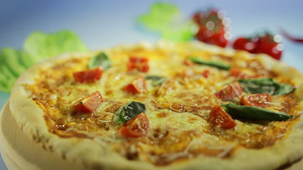 Italian Pizza. Fresh Italian Pizza for Dinner. Italian Food