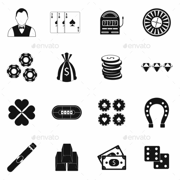Casino Simple Icons