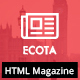 Ecota - Responsive Magazine & News HTML Template - ThemeForest Item for Sale