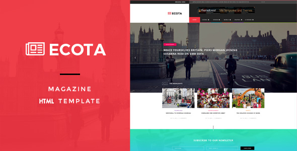 Ecota - Responsive Magazine & News HTML Template