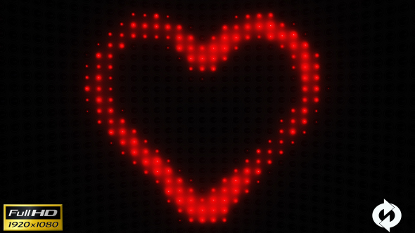 Heart with Lights VJ - 7