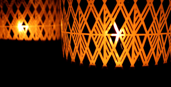 Candle Light in a Glass Decorative Tube
