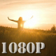 Overexcited Girl into Sunset Field - VideoHive Item for Sale