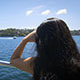 Lady on a Sunny Harbour River Cruise - VideoHive Item for Sale