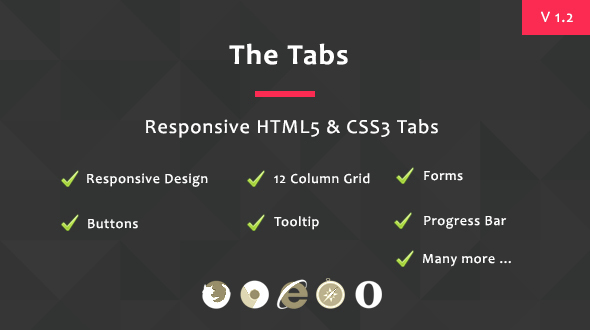The Tabs - Responsive HTML5 & CSS3 Tabs