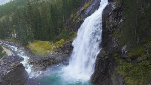 View Of The Krimml Waterfalls