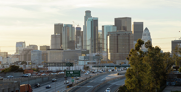 Downtown Los Angeles Skyline  alt