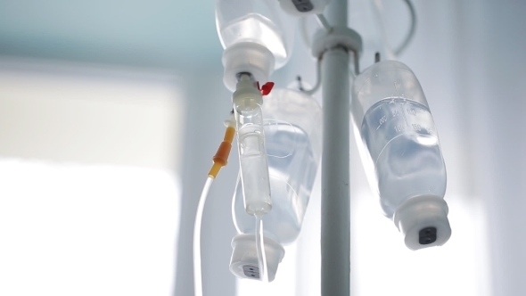 Intravenous Drip The Medicine In a Hospital Ward