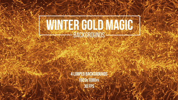 Winter Gold Magic Backgrounds