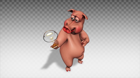 Cartoon Pig - Show  Dishes