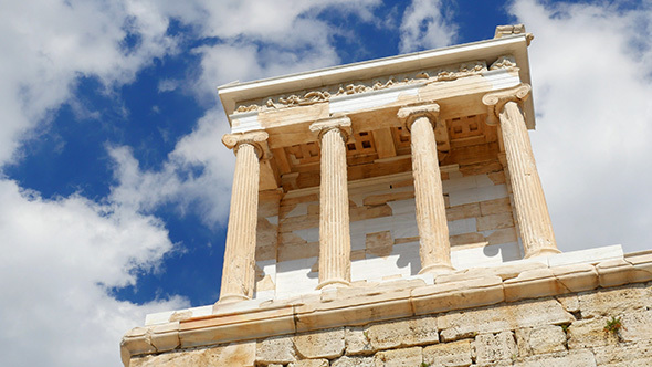 Travel View of Acropolis in Athens, Greece