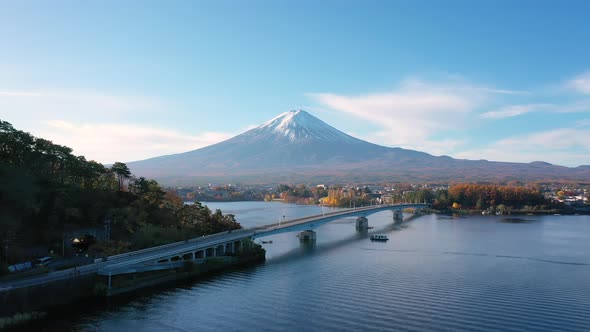 Mount Fuji at Kawaguchi lake, Japan