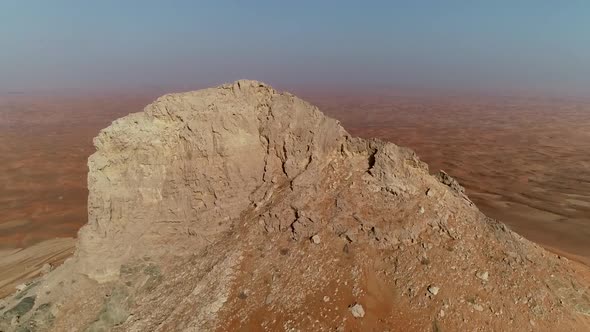 Aerial view of desert, Dubai, UAE.