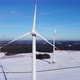 Orbiting a wind power plant with a drone. Circling a wind power plant in the air.  - VideoHive Item for Sale